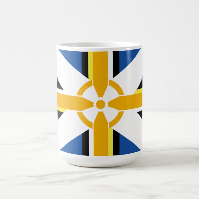 Taza De Café Bandera del Reino Celta Mug (Centro)