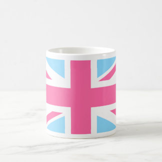 Taza De Café Bandera del Reino Unido de la Unión Blanca y Azul 
