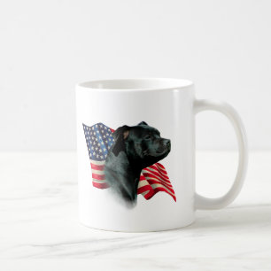 Taza De Café Bandera del toro de Staffordshire