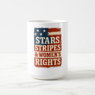 Taza De Café Bandera desgastada de estrellas, barras y derechos