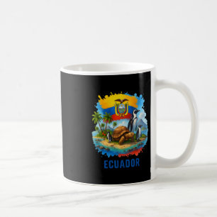 Taza De Café Bandera ecuatoriana Ecuador Islas Galápagos Vacaci