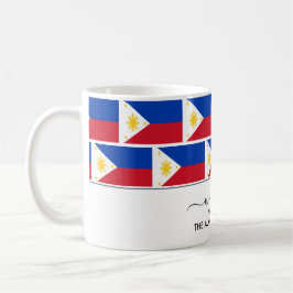 Taza De Café Bandera elegante de bienvenida PHILIPPINES