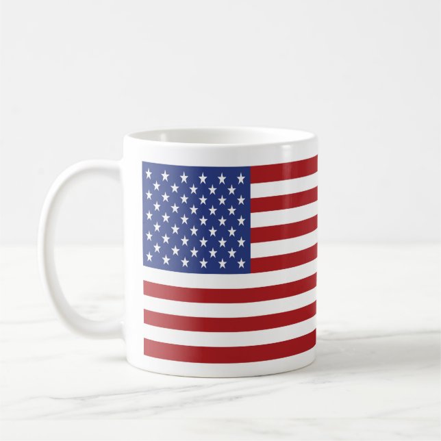Taza De Café Bandera estadounidense (Izquierda)