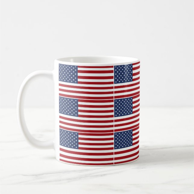 Taza De Café Bandera estadounidense (Izquierda)