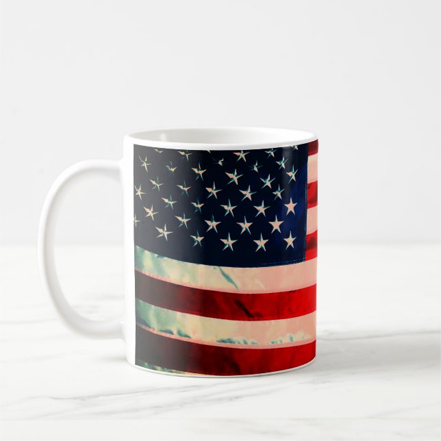 Taza De Café Bandera estadounidense (Izquierda)