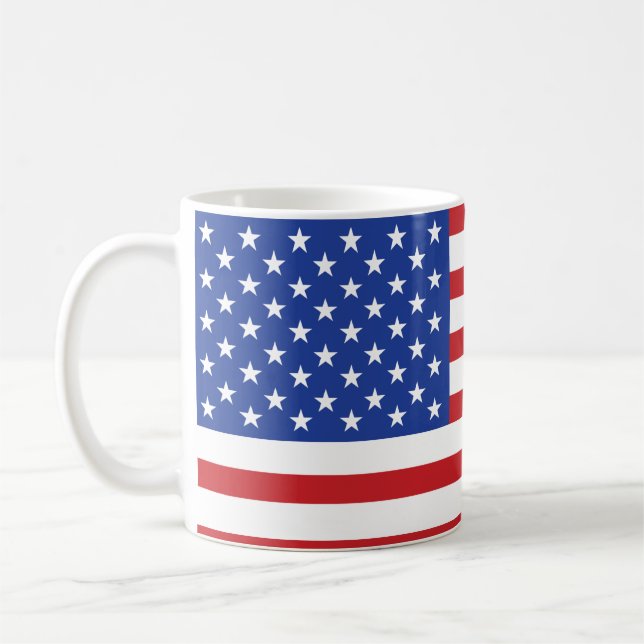 Taza De Café Bandera estadounidense (Izquierda)