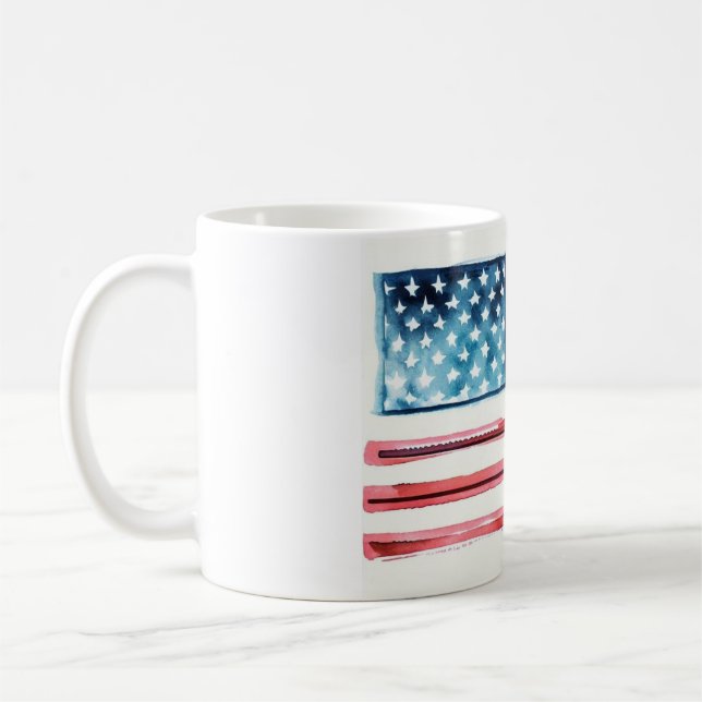 Taza De Café Bandera estadounidense (Izquierda)