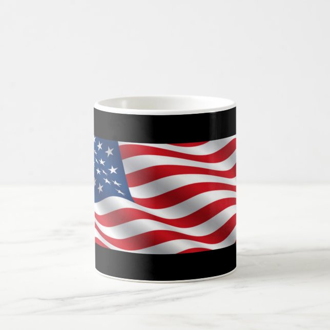 Taza De Café Bandera estadounidense (Centro)