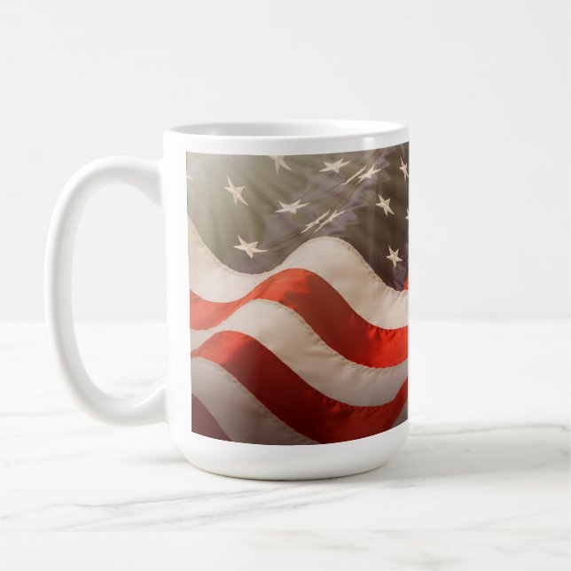 Taza De Café Bandera estadounidense (Izquierda)