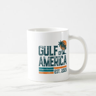 Taza De Café Bandera Estadounidense 2025 Del Golfo Retro De Est