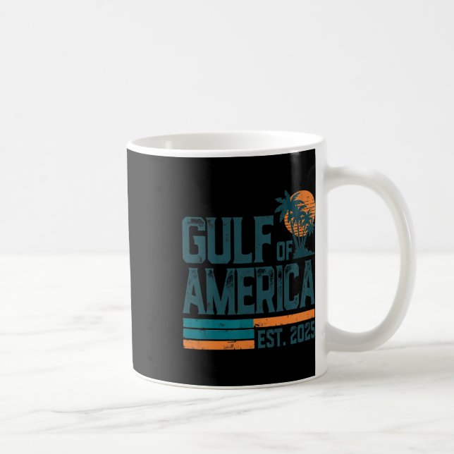 Taza De Café Bandera Estadounidense 2025 Del Golfo Retro De Est (Derecha)