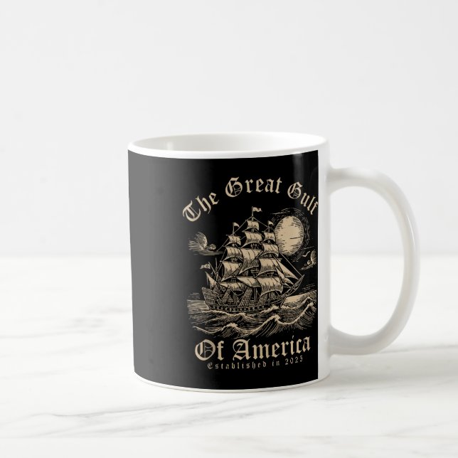 Taza De Café Bandera Estadounidense 2025 Del Golfo Retro De Est (Derecha)