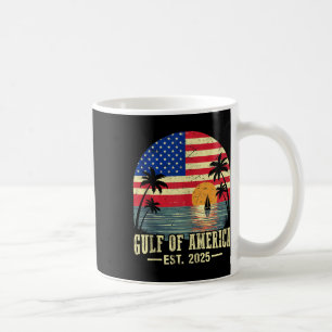 Taza De Café Bandera Estadounidense 2025 Del Golfo Retro De Est
