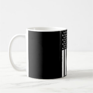 Taza De Café Bandera Estadounidense 4 De Julio Divertida