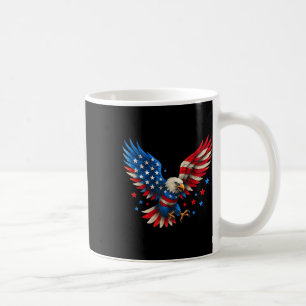 Taza De Café Bandera estadounidense Águila calva Hombres Águila