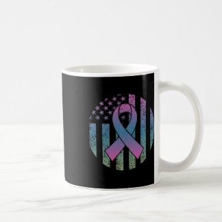 Taza De Café Bandera estadounidense con problemas hace bolsillo