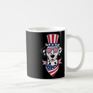 Taza De Café Bandera Estadounidense Dalmatiana Sungueras 4 De J
