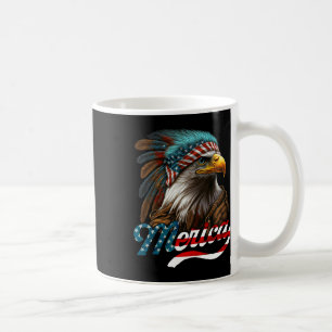 Taza De Café Bandera Estadounidense De Águila Patriótica 4 De J