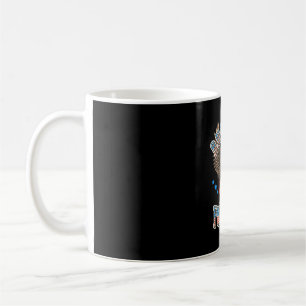 Taza De Café Bandera estadounidense de fútbol