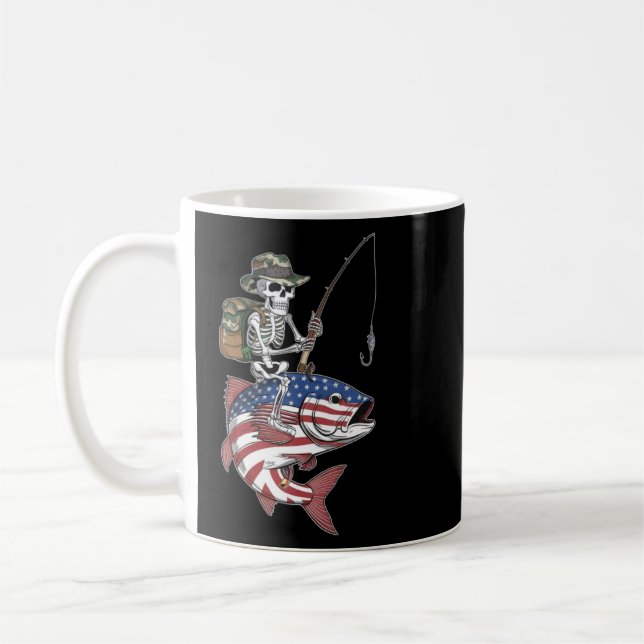 Taza De Café Bandera estadounidense de Halloween (Izquierda)