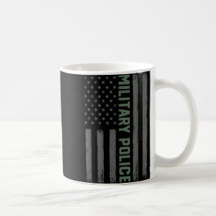 Taza De Café Bandera Estadounidense De La Policía Militar - Org