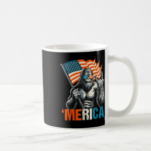 Taza De Café Bandera Estadounidense De Pie Grande Merica