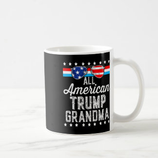 Taza De Café Bandera estadounidense de Trump, abuela estadounid