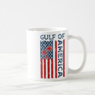 Taza De Café Bandera Estadounidense Del Golfo De Estados Unidos