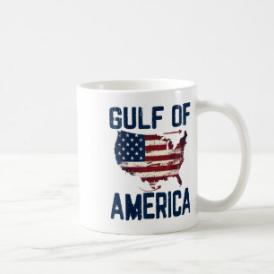 Taza De Café Bandera Estadounidense Del Golfo De México