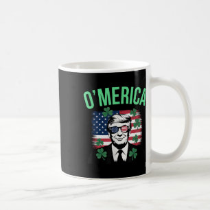 Taza De Café Bandera estadounidense divertida de Omerica Donald