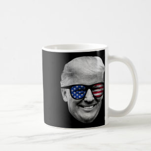 Taza De Café Bandera Estadounidense Donald Trump 4 De Julio