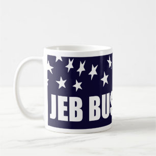 Taza De Café Bandera estadounidense Jeb Bush Presidente 2016
