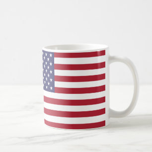 Taza De Café "Bandera estadounidense Mug - Estrellas patriótica
