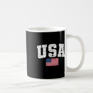 Taza De Café Bandera Estadounidense Patriótica 4 De Julio Día D