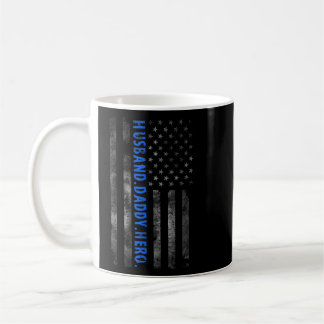 Taza De Café Bandera estadounidense retro esposo padre padre de