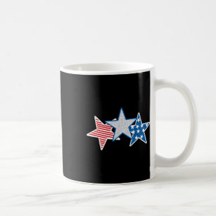 Taza De Café Bandera estadounidense roja azul blanca norteameri
