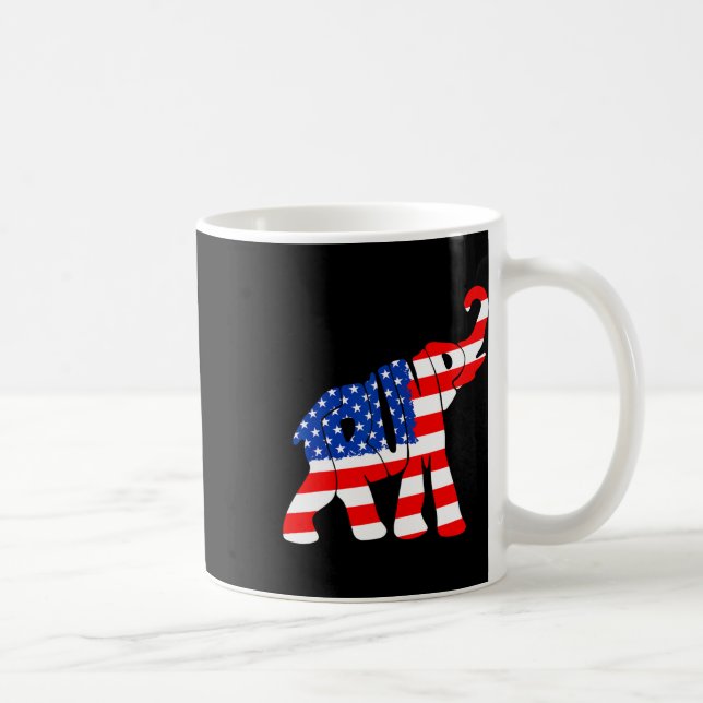 Taza De Café Bandera estadounidense Trump (Derecha)