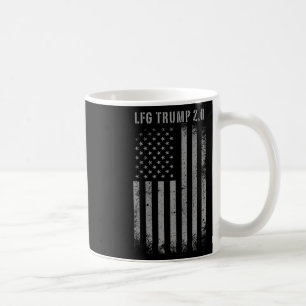 Taza De Café Bandera estadounidense Trump 2.0 Trump 47 2do mand
