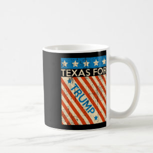 Taza De Café Bandera estadounidense Trump reelección Texas Trum