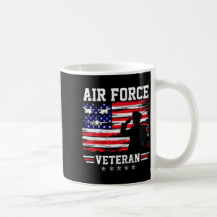 Taza De Café bandera estadounidense veterano patriota fuerza aé