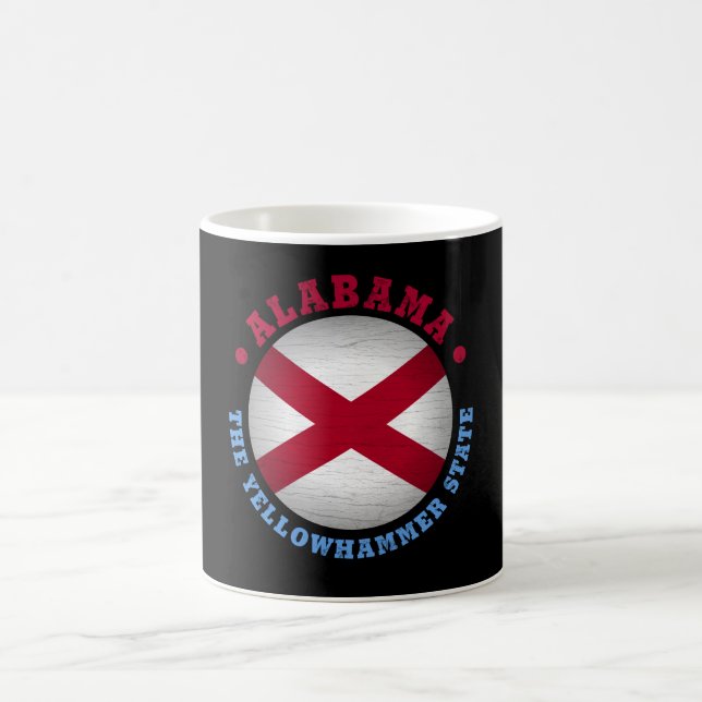 TAZA DE CAFÉ BANDERA ESTATAL DE ALABAMA (Centro)