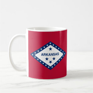 Taza De Café Bandera estatal de Arkansas