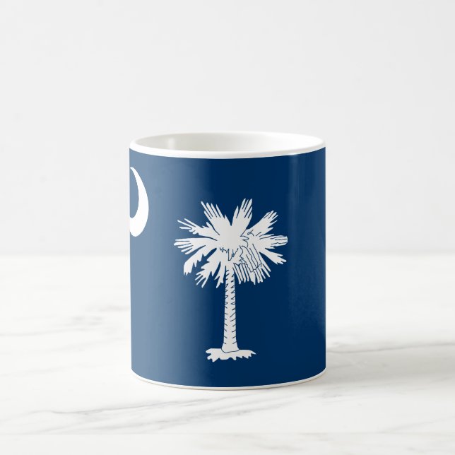 Taza De Café Bandera Estatal de Carolina del Sur (Centro)