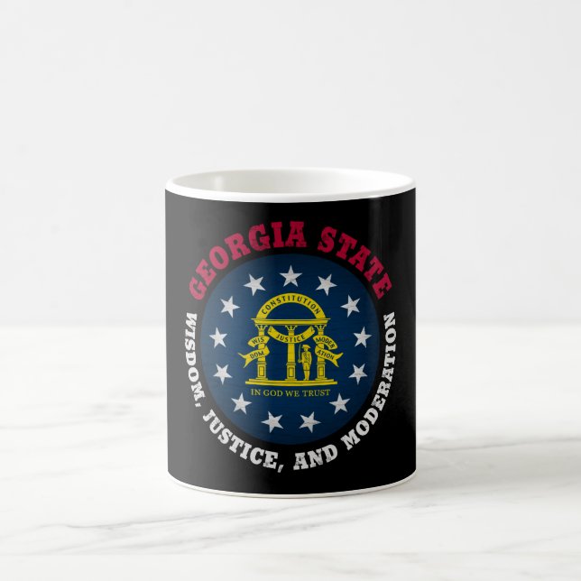TAZA DE CAFÉ BANDERA ESTATAL DE GEORGIA PEACH (Centro)