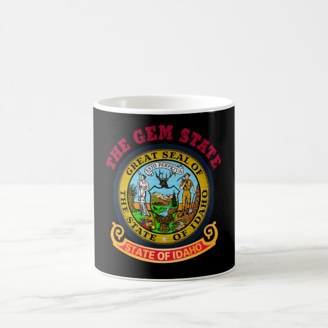 TAZA DE CAFÉ BANDERA ESTATAL DE IDAHO CROSSROADS (Centro)