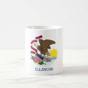 Taza De Café Bandera Estatal de Illinois