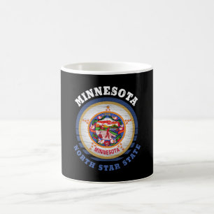 TAZA DE CAFÉ BANDERA ESTATAL DE MINNESOTA NORTE STAR