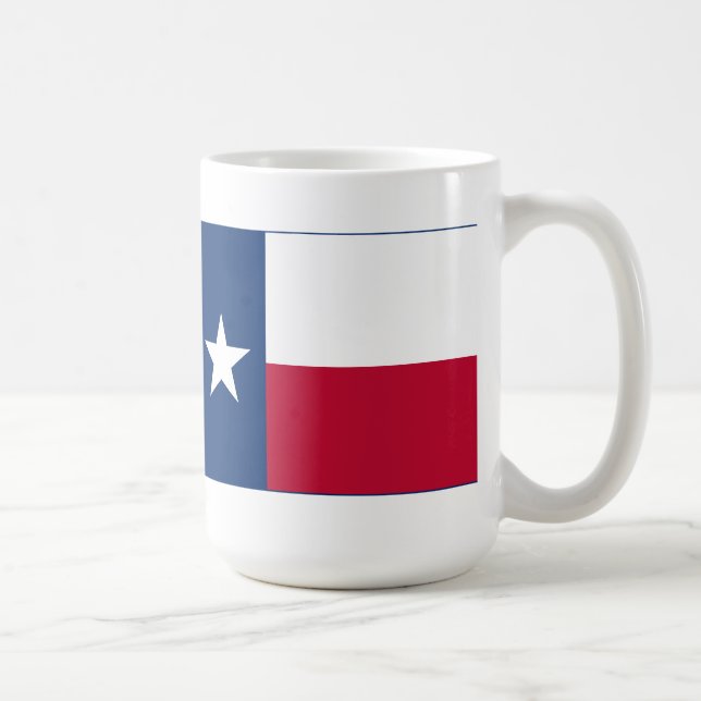 Taza De Café Bandera Estatal de Texas (Derecha)