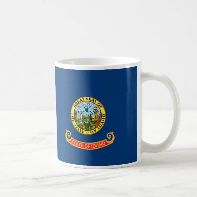 Taza De Café Bandera Estatal Idaho (Derecha)