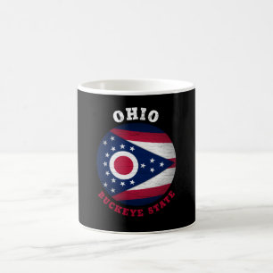 TAZA DE CAFÉ BANDERA ESTATAL OHIO BUCKEYE